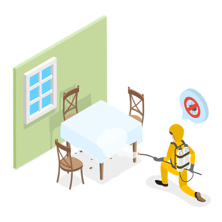 Pest Control Service  Illustration