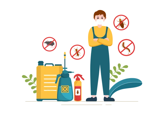 Pest Control Service  Illustration