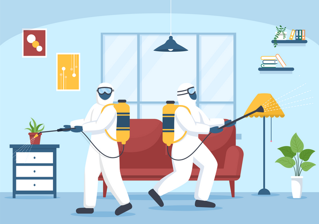 Pest Control Service  Illustration