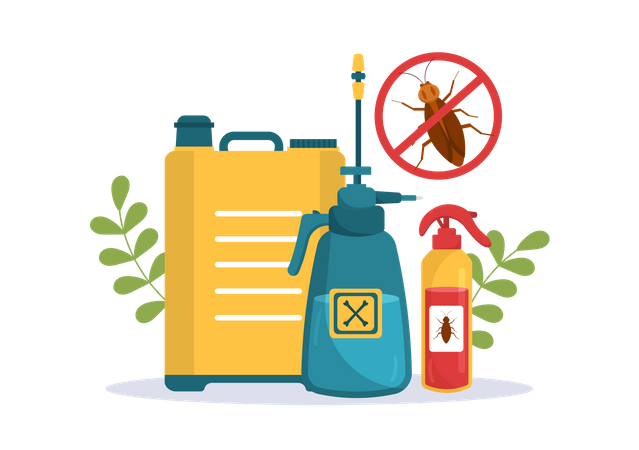 Pesticide For Cockroach  Illustration