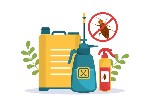 Pesticide For Cockroach  Illustration