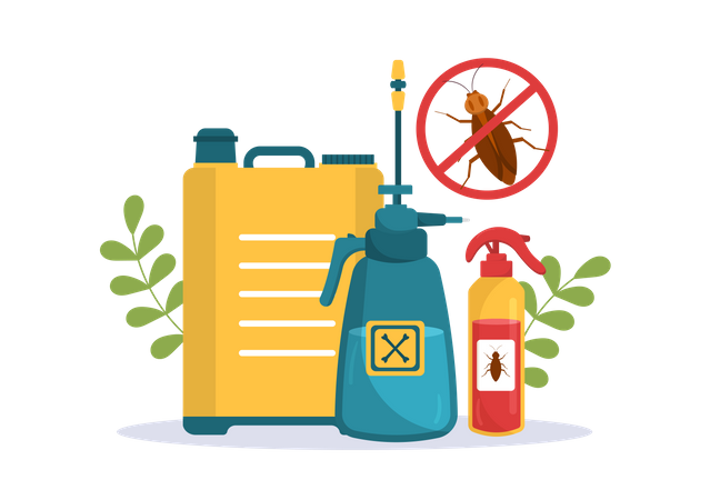 Pestizid für Kakerlake  Illustration
