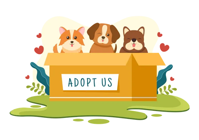 Pet Adopt Illustration