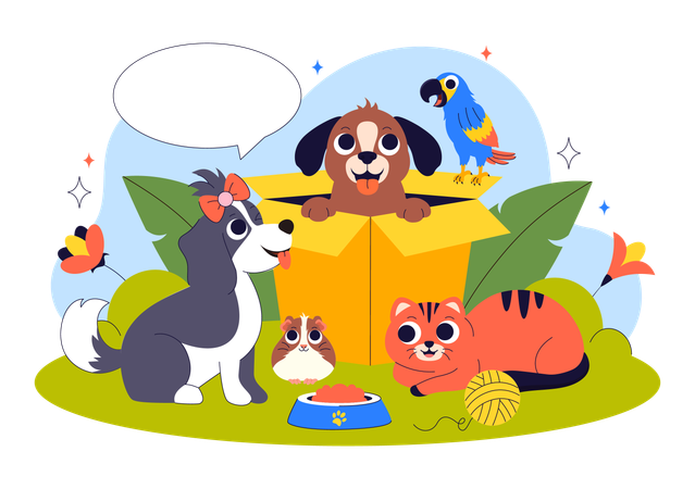 Pet Adoption Agency  Illustration