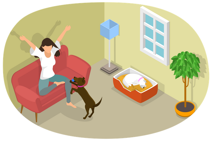 Pet at Home  Illustration