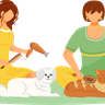 illustration pet grooming