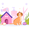 free pet grooming illustrations