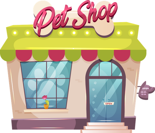 Pet shop Illustration