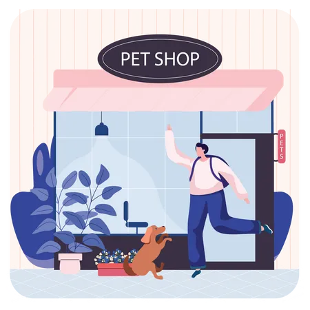 Pet Shop  Illustration