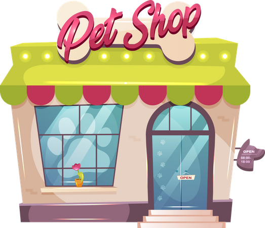 Pet shop  Illustration