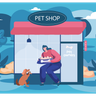 pet shop illustration free download