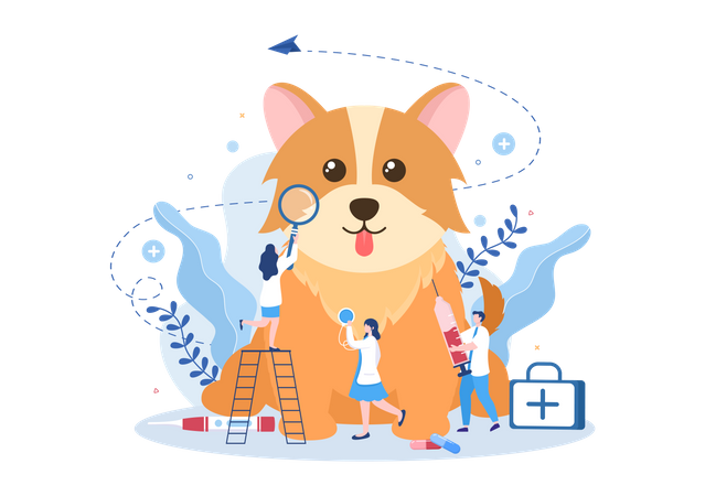 Pet Veterinary Clinic  Illustration