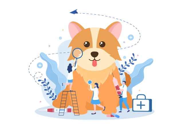 Pet Veterinary Clinic  Illustration