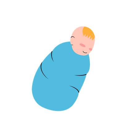 Petit bébé garçon  Illustration