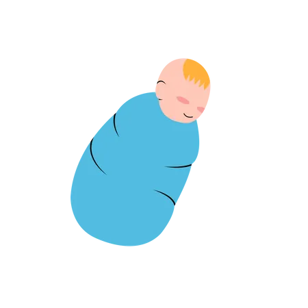 Petit bébé garçon  Illustration