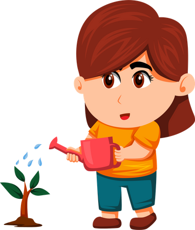 Plante d'arrosage Little Farmer  Illustration