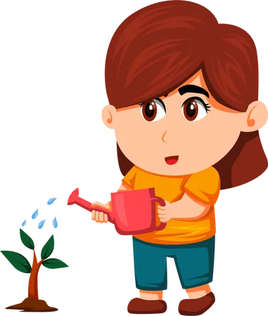 Plante d'arrosage Little Farmer  Illustration