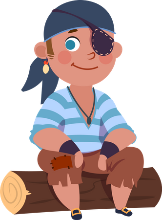 Pirate des petits garçons  Illustration