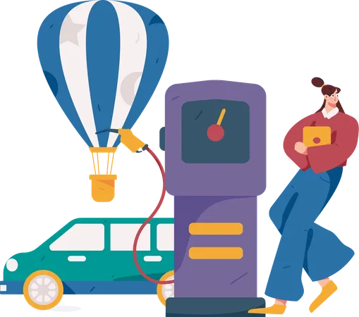 Petrol Pump  Illustration