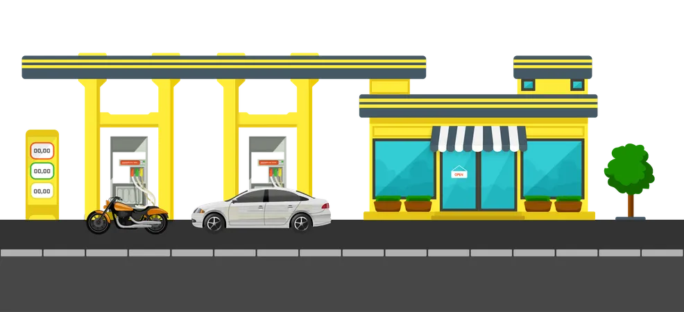 Petrol pump  Illustration