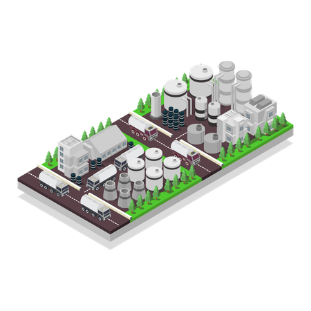 Petrol Storage  Illustration