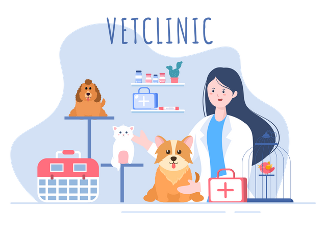 Pets Clinic  Illustration