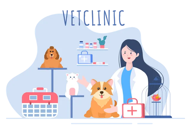 Pets Clinic  Illustration