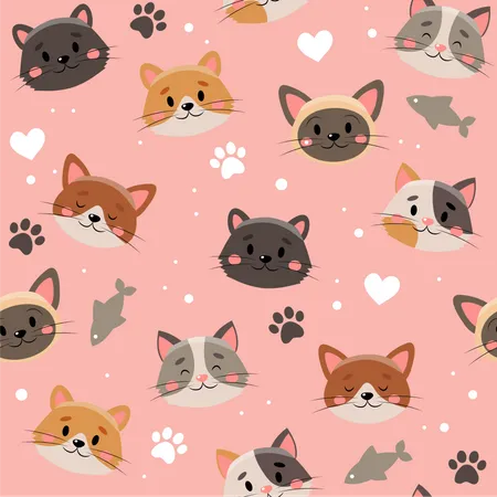 Pets pattern  Illustration