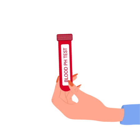 Ph blood test  Illustration