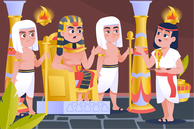 Les rêves du pharaon  Illustration