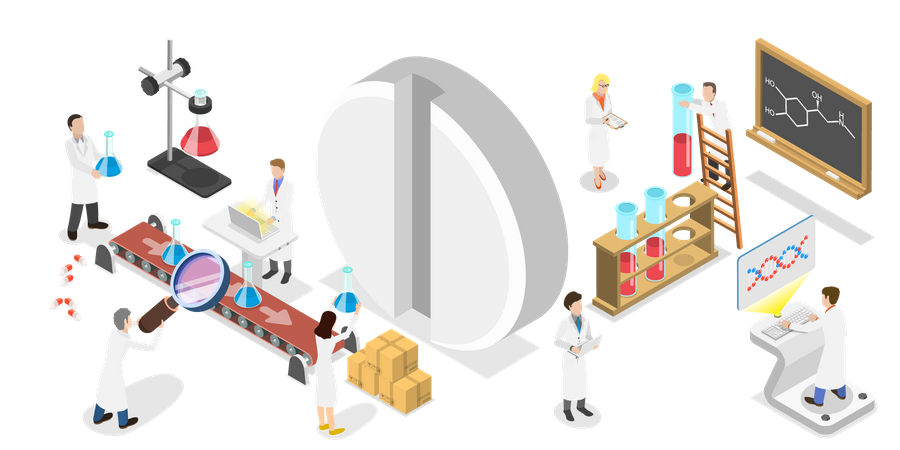 Pharmaceutical Industry  Illustration