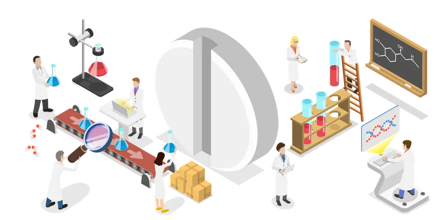 Pharmaceutical Industry  Illustration