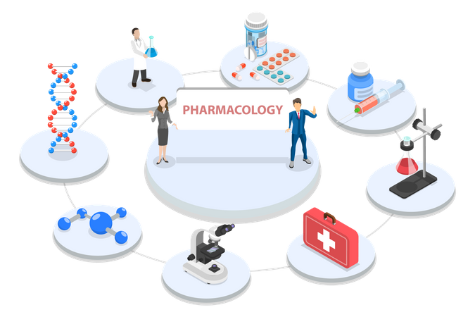 Pharmacology Engineering  Illustration