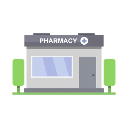 Pharmacy Building  Illustration