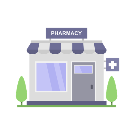 Pharmacy Building  Illustration