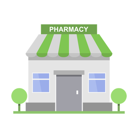 Pharmacy Building  Illustration