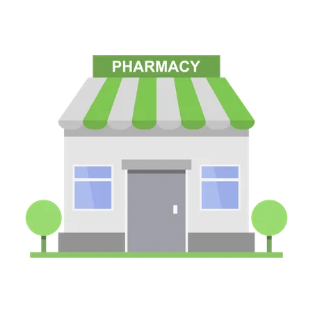 Pharmacy Building  Illustration