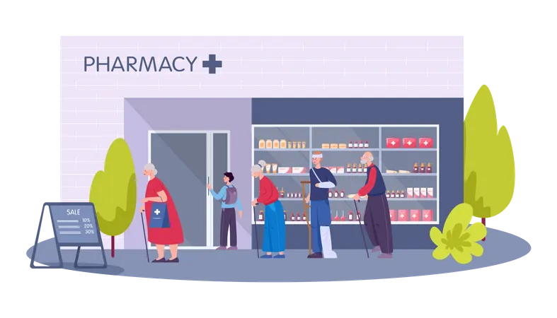 Pharmacy Shop Illustration