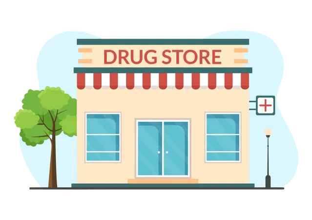 Pharmacy Shop Illustration
