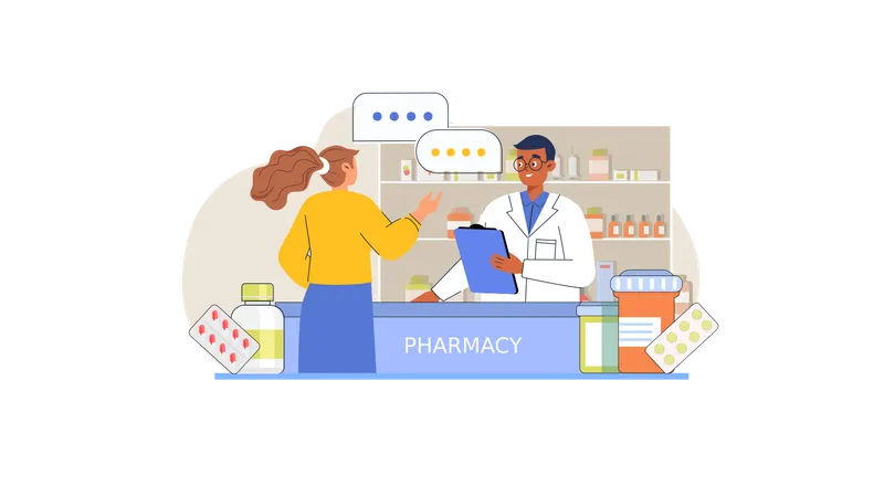 Pharmacy shop  Illustration