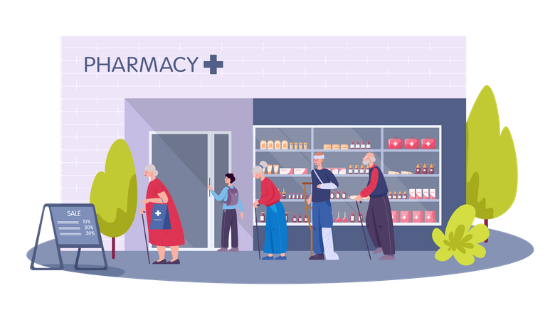 Pharmacy Shop  Illustration