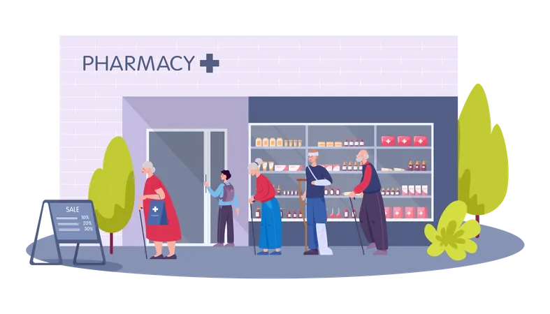 Pharmacy Shop  Illustration