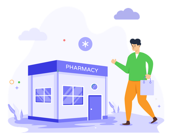 Pharmacy Store Illustration