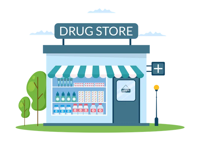 241 Pharmacy Store Illustrations - Free in SVG, PNG, EPS - IconScout