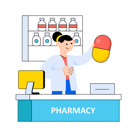 Pharmacy store  Illustration