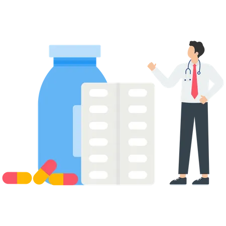 Pharmacy store and online medicine  Illustration