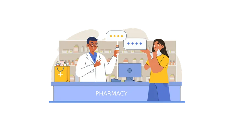 Pharmacy store  Illustration