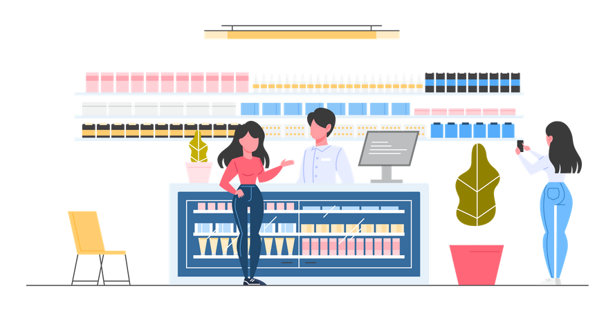 Pharmacy Store  Illustration