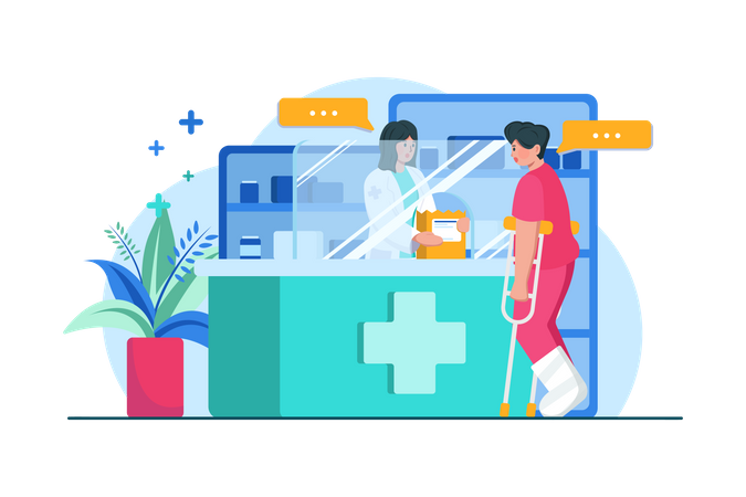 Pharmacy store  Illustration