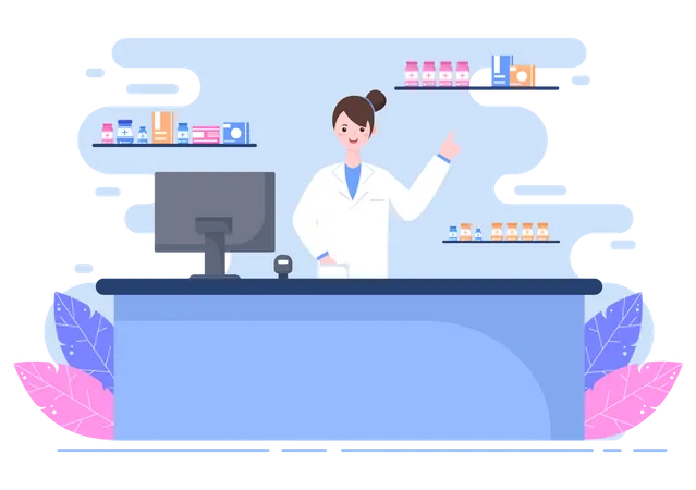 Pharmacy Store  Illustration